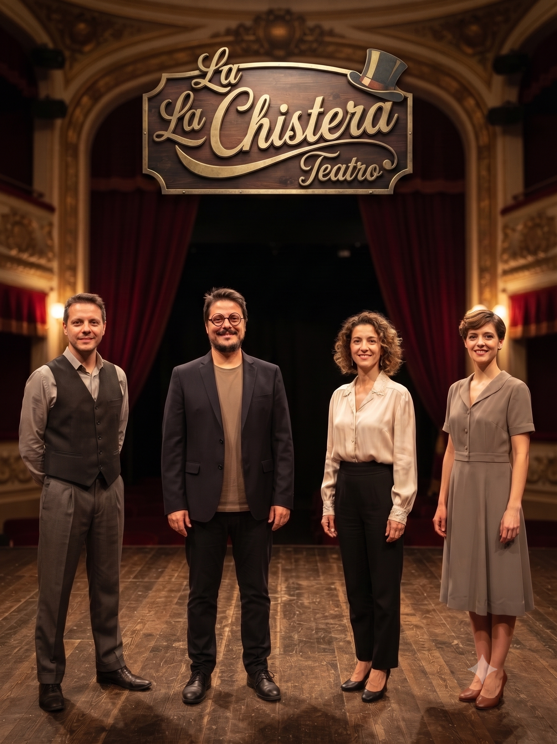 La compañía La Chistera sobre el escenario